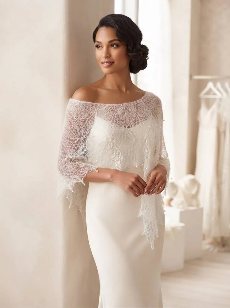 Châle dentelle "Fiancée"