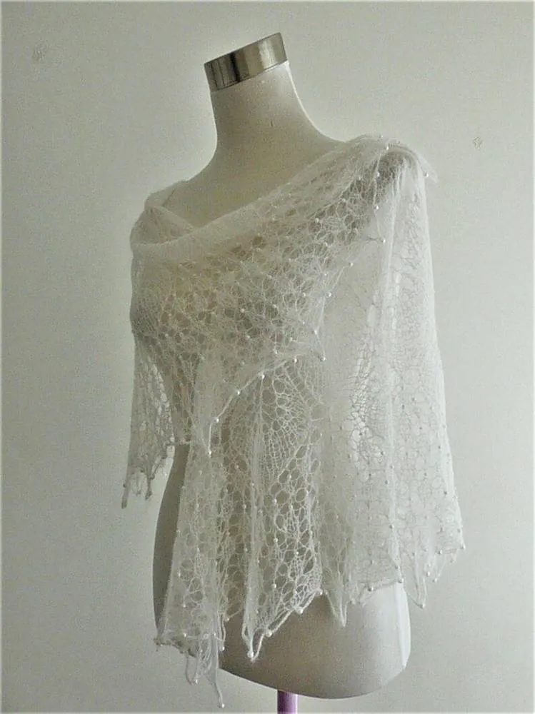 Châle dentelle "Fiancée"